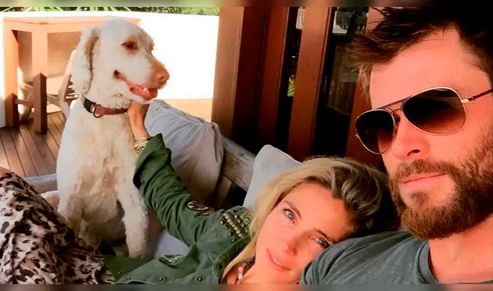 Chris Hemsworth felicita a su perro Sunny por aparecer en la portada de la revista GQ