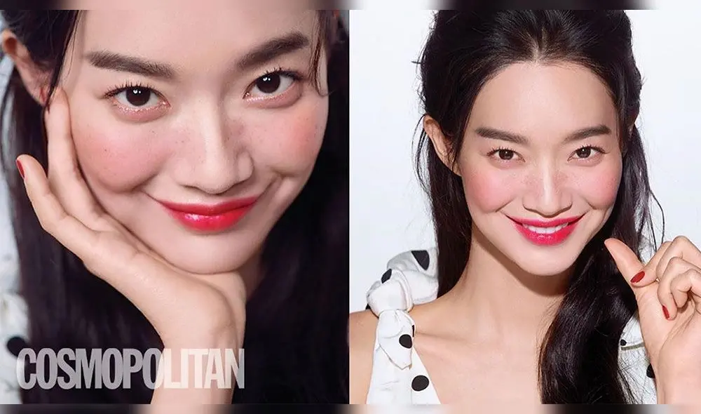 Shin Min Ah fotografiada por Ahn Joo Young para la edición de mayo 2020 de Cosmopolitan Korea.
