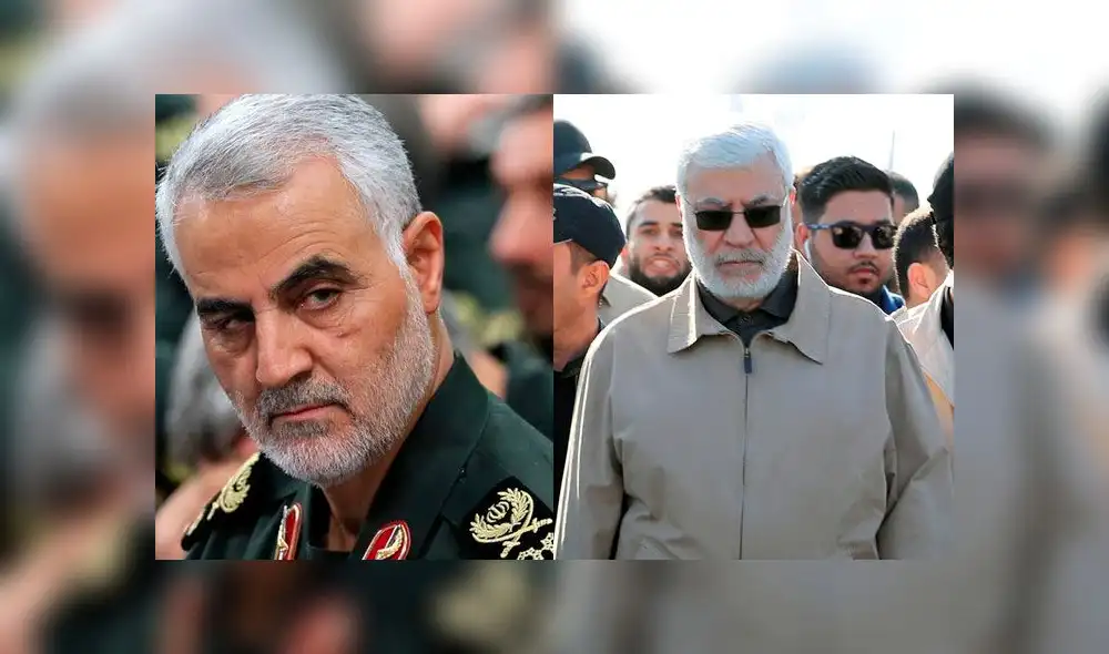 Tanto Soleimani como Al Muhandis velaban por los intereses miltiares de Irán en el Medio Oriente. Fotos: AP/Reuters. Tanto Soleimani como Al Muhandis velaban por los intereses miltiares de Irán en el Medio Oriente. Fotos: AP/Reuters.