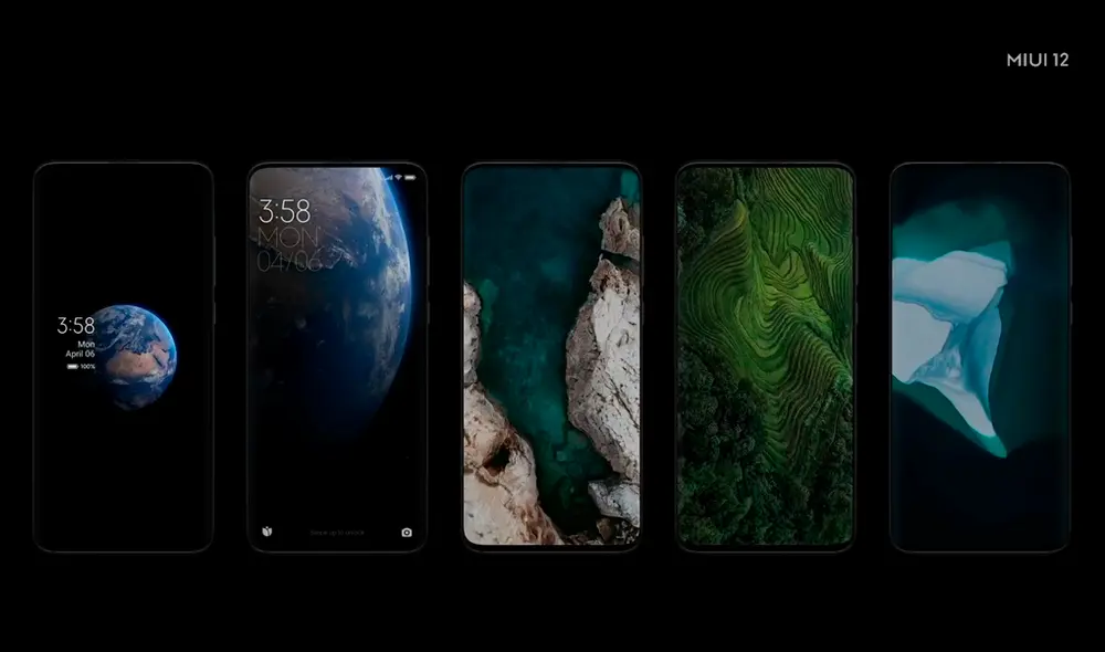Los Superwallpapers de MIUI 12. | Foto: Xiaomi