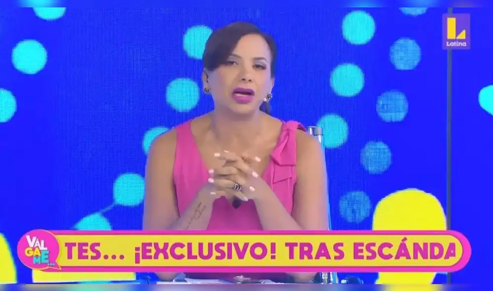 Mónica Cabrejos se pronunció frente a posible embarazo de su compañera. Foto: Captura