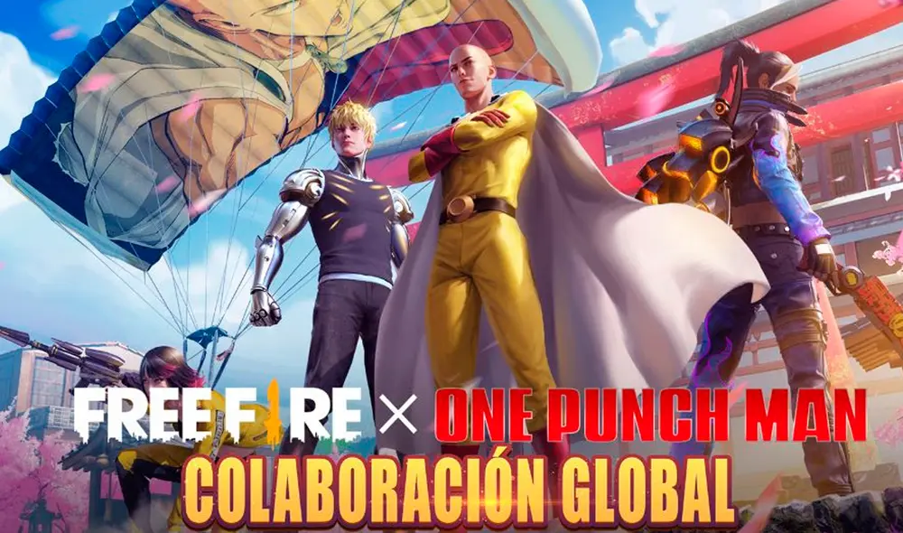 Fans de Free Fire podrán conseguir objetos basados en el anime One-Punch Man. Foto: Garena Fans de Free Fire podrán conseguir objetos basados en el anime One-Punch Man. Foto: Garena