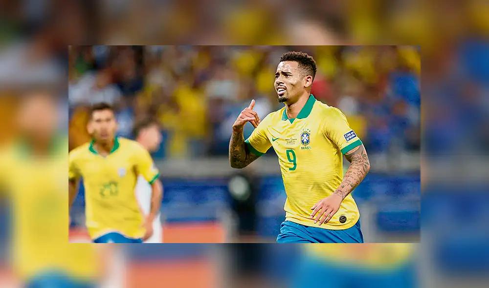 ¿Aló, goleador? Gabriel Jesús festeja el 1-0. Fue el más desequilibrante de Brasil. ¿Aló, goleador? Gabriel Jesús festeja el 1-0. Fue el más desequilibrante de Brasil.