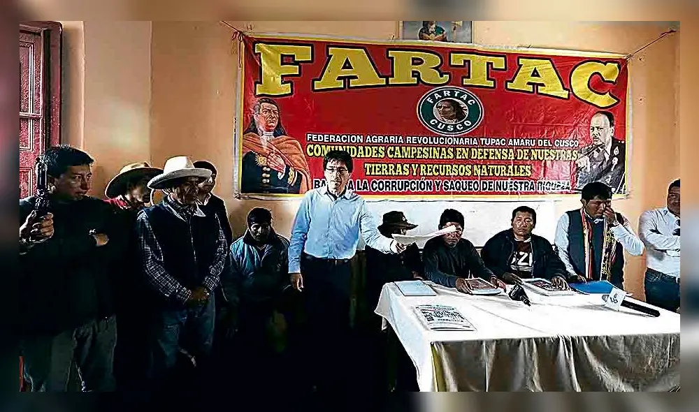 RUEDA. Campesinos de Chumbivilcas mantienen su posición.