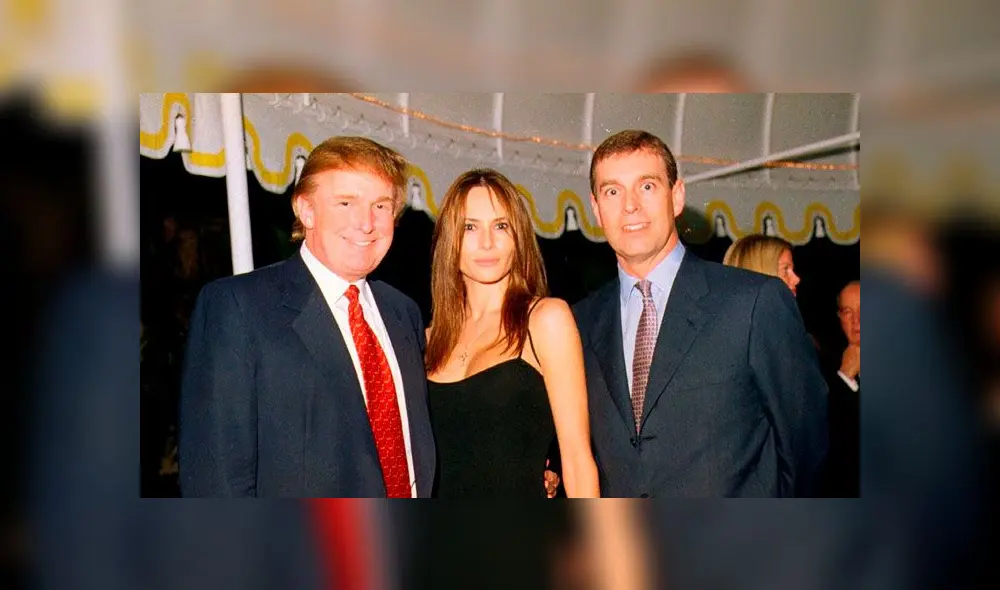 Donald Trump, su esposa Melania y el príncipe Andrés. Foto: Difusión Donald Trump, su esposa Melania y el príncipe Andrés. Foto: Difusión