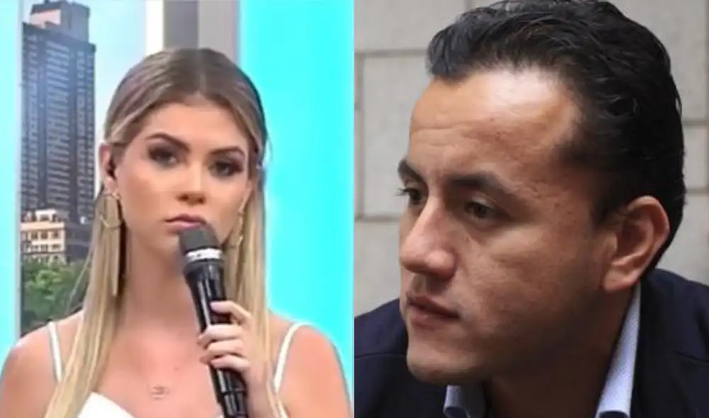 Brunella Horna se negó a hacerse un tatuaje de Richard Acuña en "América hoy". Foto: América TV