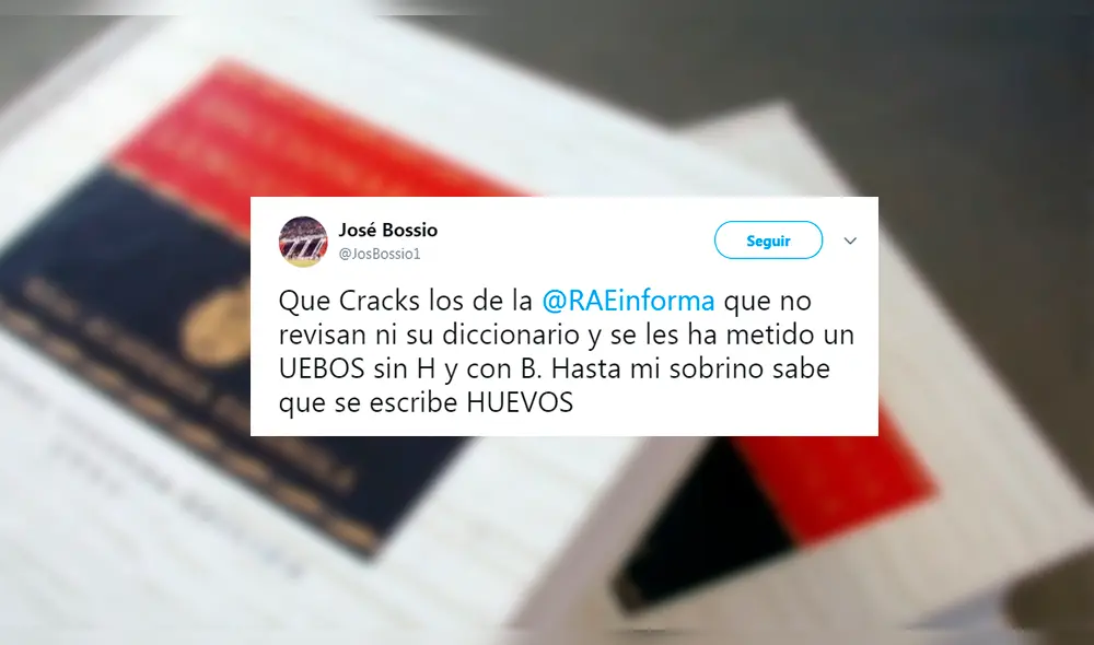 Twitter: RAE da contundente respuesta a usuario que le reclamó falta ortográfica