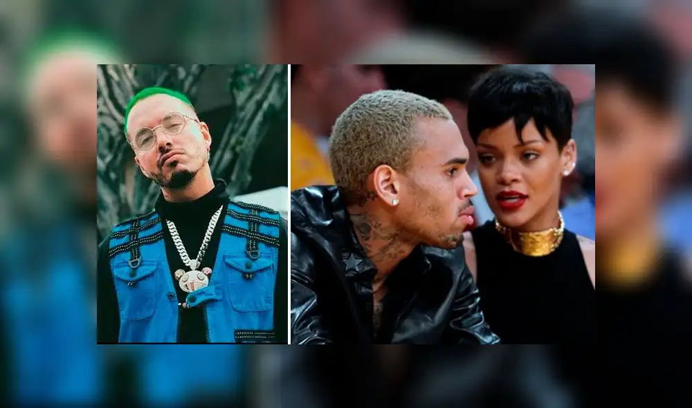 J Balvin criticado a causa de Chris Brown, abusador de Rihanna [FOTOS]