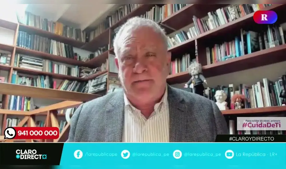 Augusto Álvarez Rodrich en Claro y Directo. Foto: LR+ Augusto Álvarez Rodrich en Claro y Directo. Foto: LR+