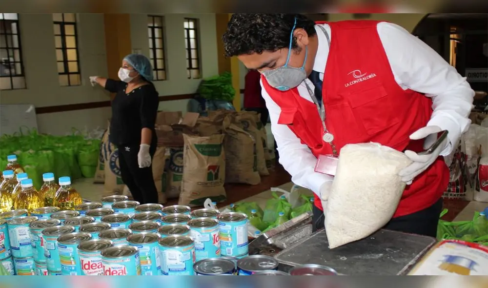 Contraloría advirtió observaciones sobre la compra y entrega de víveres por parte de las municipalidades de Tacna.