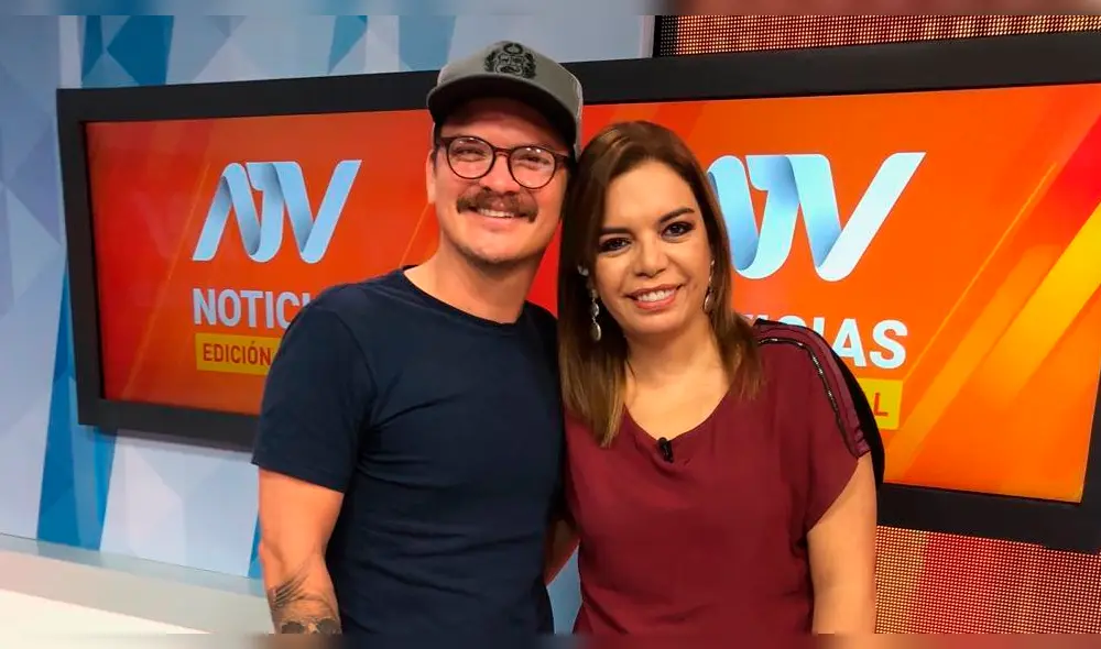 Milagros Leiva 'se asusta' por broma de mal gusto de su compañero de TV en vivo [VIDEO]