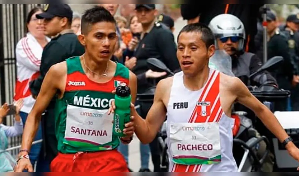 Juegos Panamericanos 2019: maratonista mexicano Santana tuvo enorme gesto con Cristhian Pacheco. Foto: Internet Juegos Panamericanos 2019: maratonista mexicano Santana tuvo enorme gesto con Cristhian Pacheco. Foto: Internet