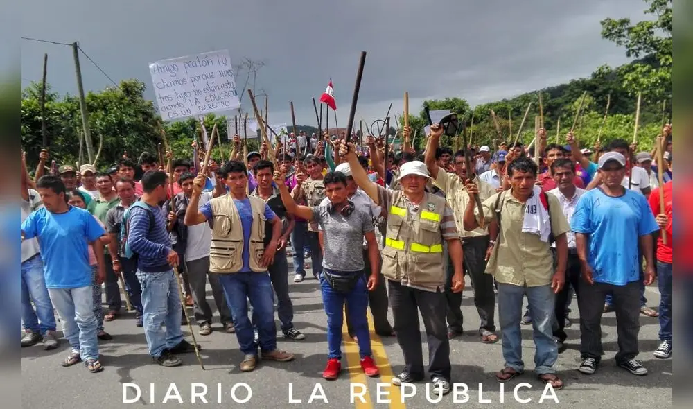 San Martín: Ronderos toman vía Fernando Belaunde Terry por más de 24 horas