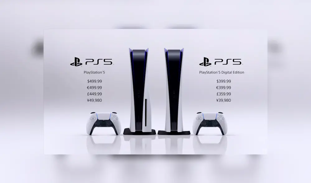 Sony presentó oficialmente el precio de la PlayStation 5 Standard Edition y la PlayStation 5 Digital Edition. Una de ellas igualó a su competidor. Imagen: Sony