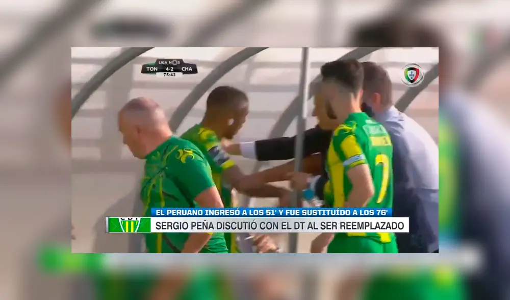 Sergio Peña casi se va a los golpes con su DT tras ser cambiado en menos de 30 minutos [VIDEO]