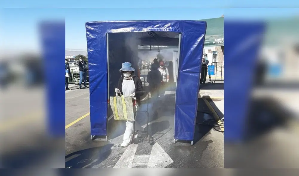 Regiones del sur implementaron cámaras de desinfección en mercados.