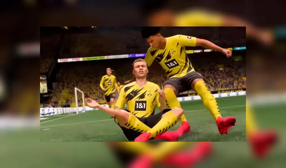 Celebración de Haland es incluida en el FIFA 21.
