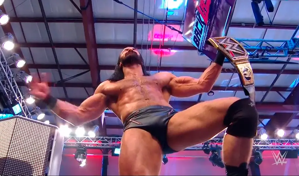 Drew McIntyre sigue siendo el campeón de WWE tras vencer a Bobby Lashley en Backlash 2020. | Foto: WWE