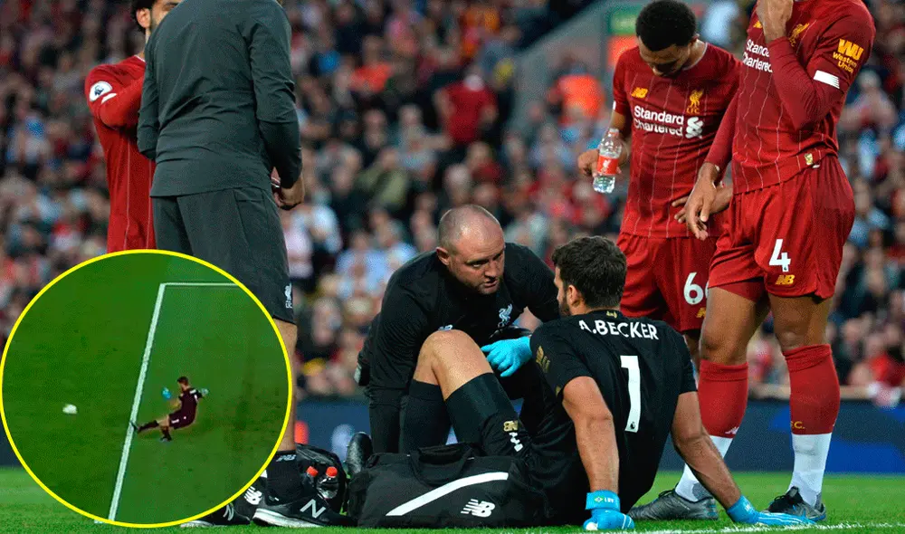 Alisson Becker sufrió una lesión en la pantorrilla y no jugará con el Liverpool la Supercopa de Europa ante el Chelsea. | Foto: EFE