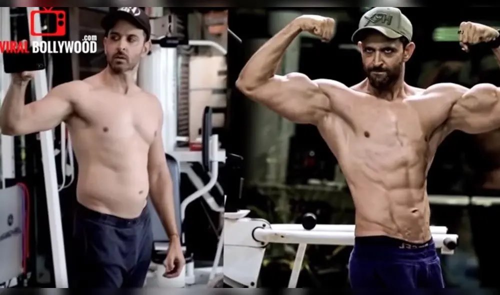Increíble transformación de Hrithik Roshan para ser un galán de Bollywood Increíble transformación de Hrithik Roshan para ser un galán de Bollywood