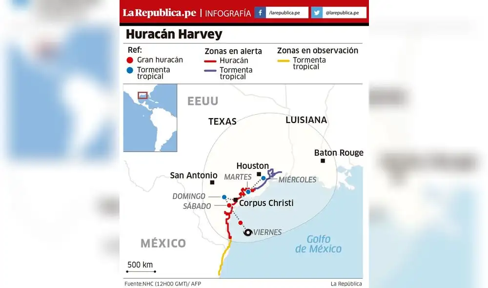 Huracán Harvey llegó a costa de EE.UU. Huracán Harvey llegó a costa de EE.UU.