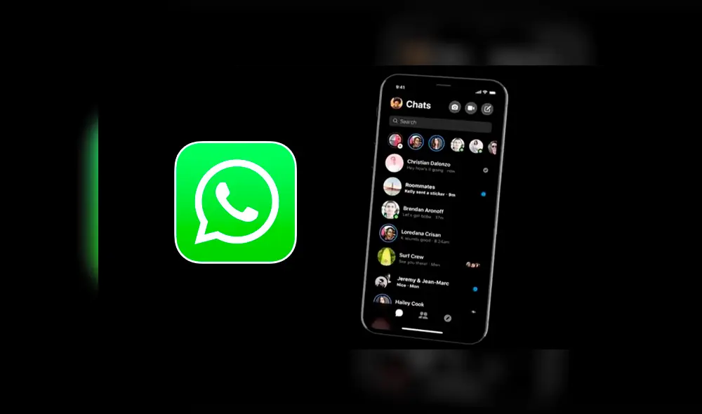El modo oscuro ya es implementado por Telegram, su más grande competidor. Foto: captura/LR composición