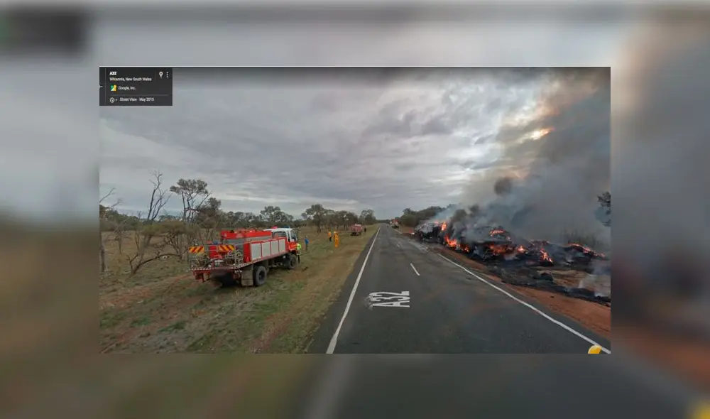 Desliza las imágenes para ver la trágica escena que se logró registrar en Australia. Foto: Google Maps Desliza las imágenes para ver la trágica escena que se logró registrar en Australia. Foto: Google Maps