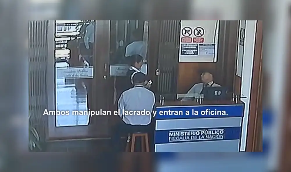 Pedro Chávarry: Así irrumpieron en oficinas lacradas en el Ministerio Público [VIDEO]