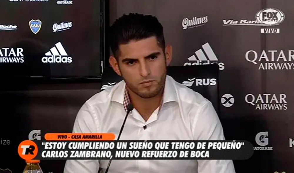 Carlos Zambrano usará el dorsal 5 durante tres temporadas en Boca Juniors. Foto: Fox Spors