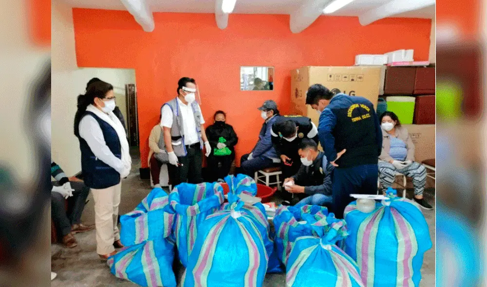 La fiscal Candita Llempén y el personal de DI La fiscal Candita Llempén y el personal de DI