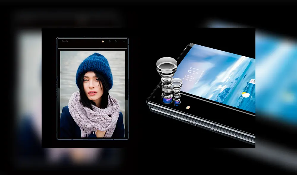 Cuenta con una cámara de principal de dos sensores: 16 MP y 20 MP.