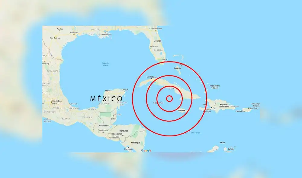 La alerta de tsunami ha sido anunciada por el NOAA tras el sismo de 7.7 en Jamaica. Imagen: Google. La alerta de tsunami ha sido anunciada por el NOAA tras el sismo de 7.7 en Jamaica. Imagen: Google.