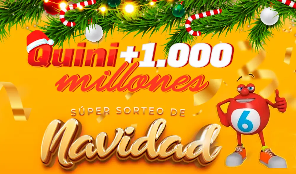 Navidad: ¿cuándo se sortea el Quini 6 de los 1.000 millones en la Argentina? Navidad: ¿cuándo se sortea el Quini 6 de los 1.000 millones en la Argentina?