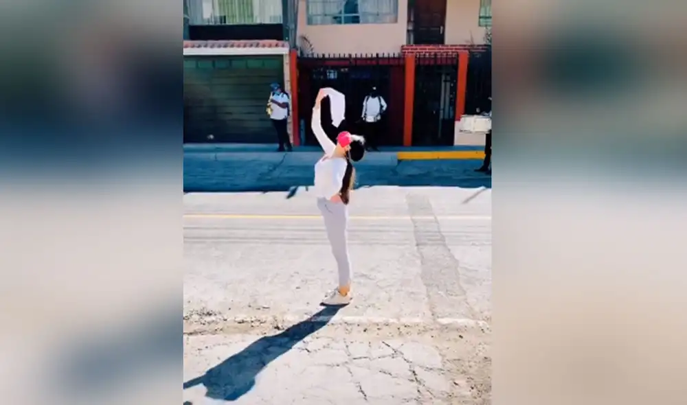 Desliza las imágenes para ver más detalles sobre esta joven que deleitó al ritmo de una marinera norteña en plena calle. (Foto: captura / TikTok)