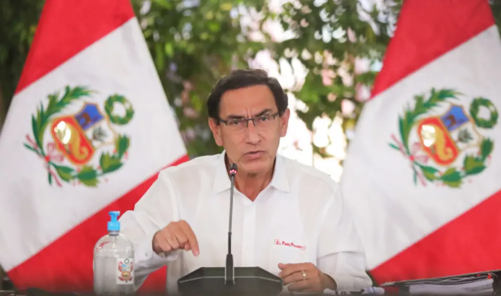 Martín Vizcarra conferencia 21 octubre.  Foto: Presidencia