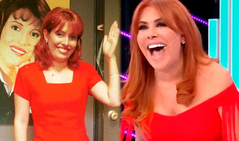 Magaly Medina quedó sorprendida al ver sus fotos de cuando era joven. Foto: La República / captura ATV Magaly Medina quedó sorprendida al ver sus fotos de cuando era joven. Foto: La República / captura ATV