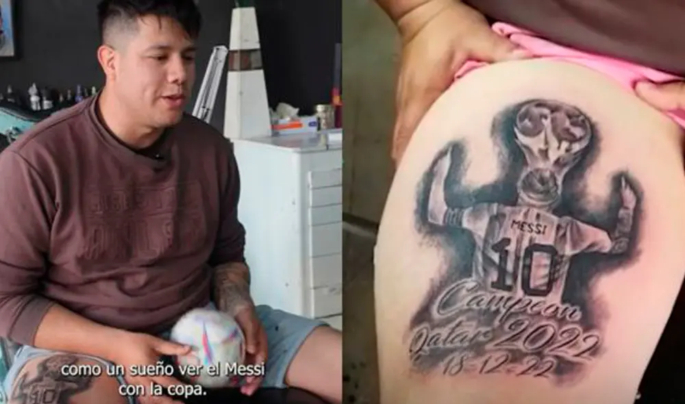 Según cuenta el hincha, se hizo el tatuaje debido a un sueño que tuvo. Foto: Capital Según cuenta el hincha, se hizo el tatuaje debido a un sueño que tuvo. Foto: Capital