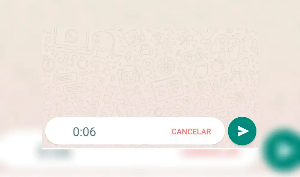 3. Graba el mensaje de voz. Foto: Captura. 3. Graba el mensaje de voz. Foto: Captura.