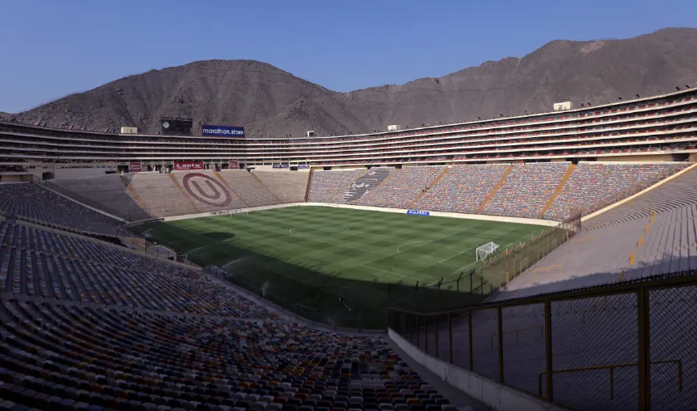 Estadio Monumental de Lima se inauguró en el año 2000. Foto: AFP Estadio Monumental de Lima se inauguró en el año 2000. Foto: AFP