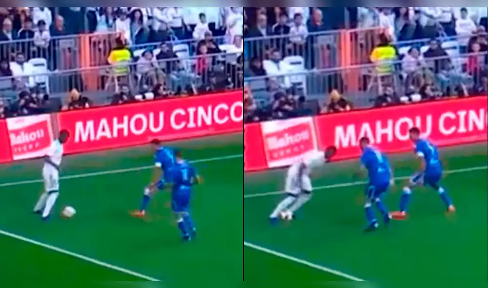 YouTube: el ridículo que pasó Vinicius Junior al querer hacer una 'bicicleta' [VIDEO]