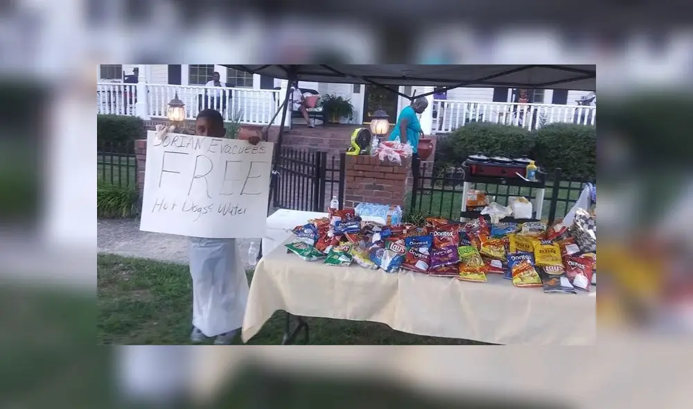 Jermaine Bell, el niño de 7 años que gastó sus ahorros para comprar alimentos que ayuden a los afectados por el huracán Dorian. Foto: Difusión Jermaine Bell, el niño de 7 años que gastó sus ahorros para comprar alimentos que ayuden a los afectados por el huracán Dorian. Foto: Difusión