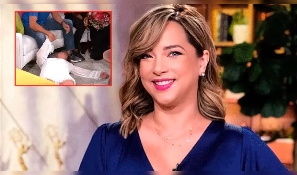 Adamari López 'se desmaya' en programa en vivo