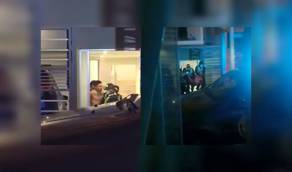 En el video se aprecia al jugador de Melgar siendo intervenido por la Policía en Arequipa.