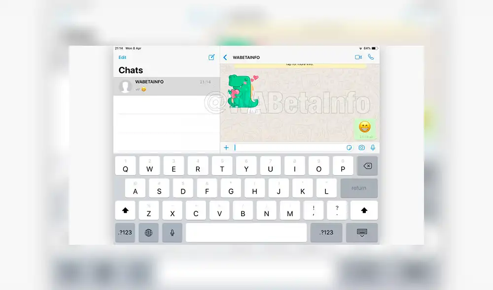 WhatsApp está preparando el lanzamiento de su nueva versión para iPad. | Foto: WABetaInfo