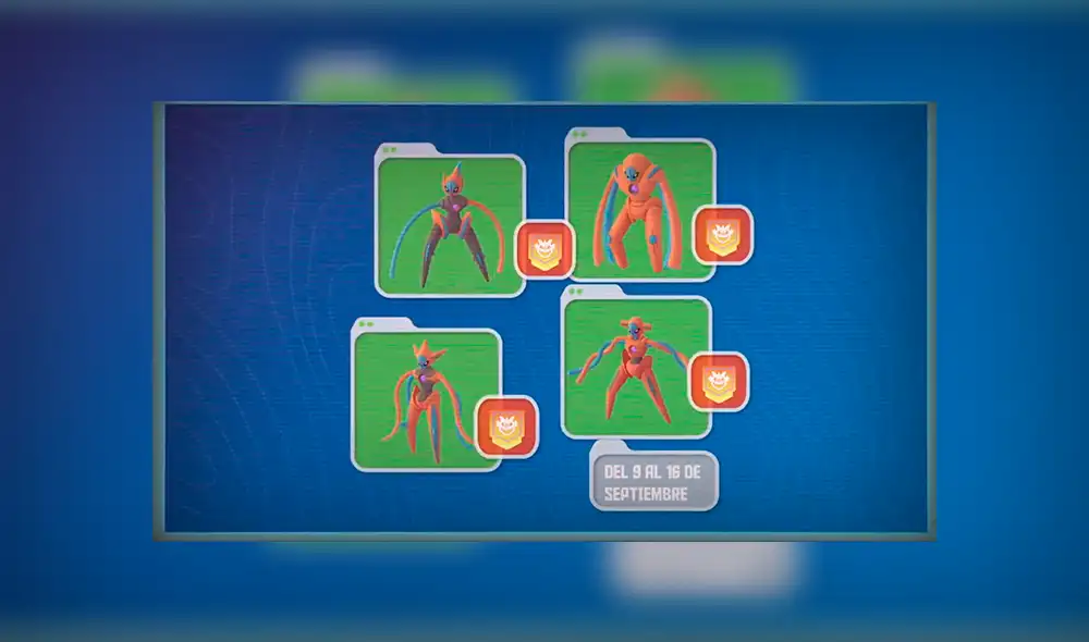 Las cuatro formas de Deoxys en la Hora Legendaria de Pokémon GO