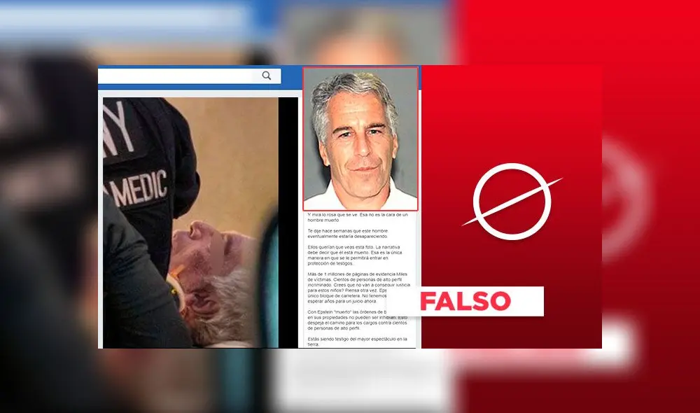 Tras el anuncio de la muerte de Jeffrey Epstein se difundieron teorías conspirativas en Facebook.