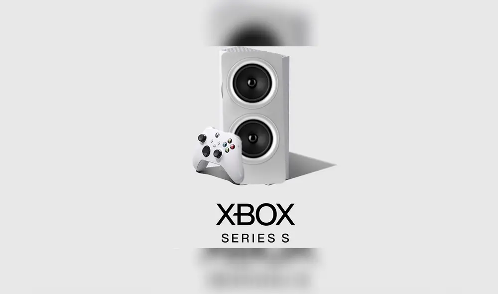 Confunden el aspecto de la nueva Xbox Series S con parlantes. Foto: Twitter.