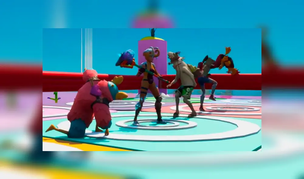 Fortnite ahora tiene su propio modo al estilo de 'Fall Guys'. Imagenes: YouTube/Fortnite.