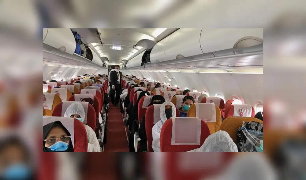 Interior del avión antes de abordar. Créditos: AFP. Interior del avión antes de abordar. Créditos: AFP.