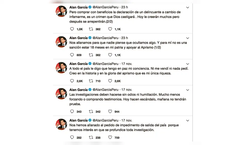 El gobierno de Uruguay decidirá si Alan García enfrenta a la justicia o no